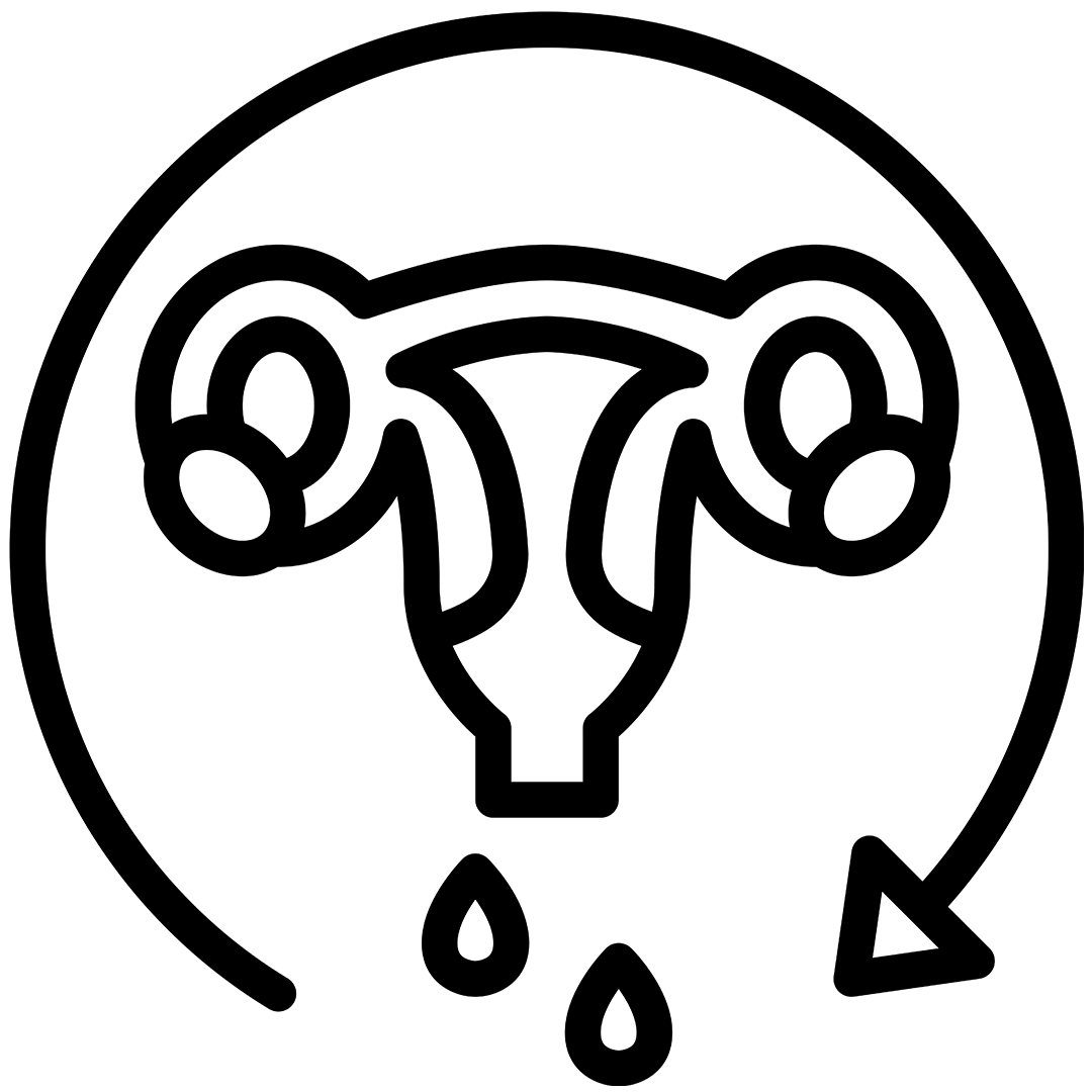 graphic of a uterus